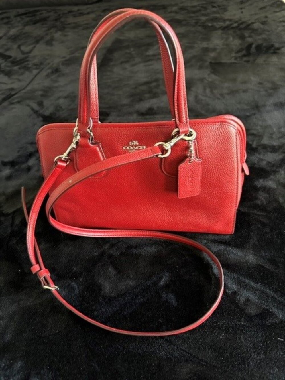 COACH RED SATCHEL